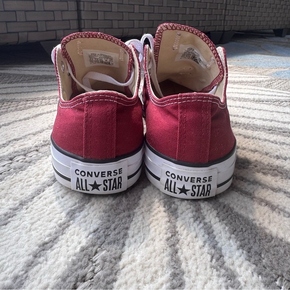 Converse Chuck Taylor All Star Canvas Unisex Low Top Shoe Maroon M5.5 W7.5 - Picture 5 of 7
